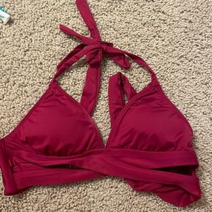 Target maroon bikini top